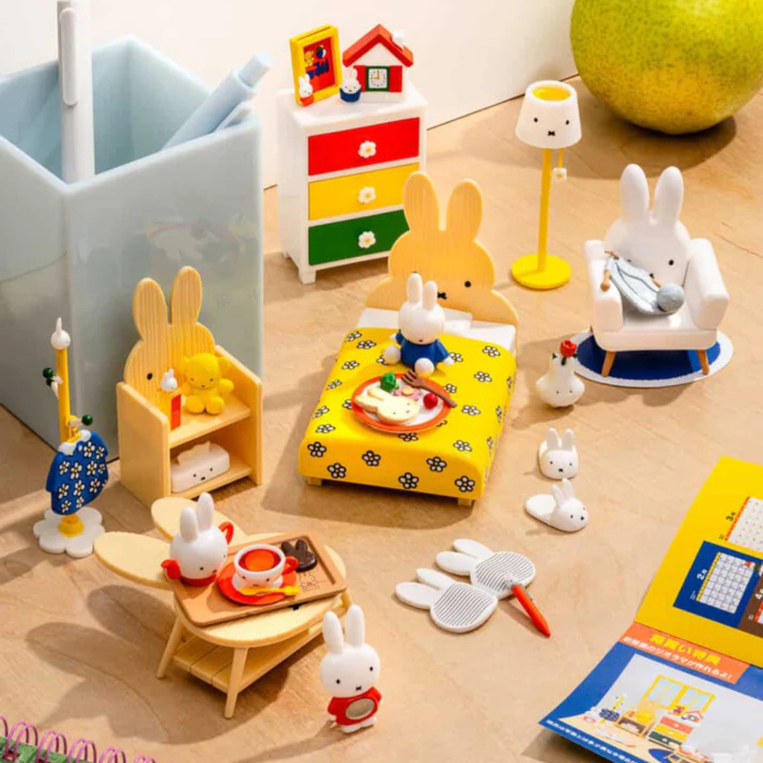 All the Miffy's room items displayed