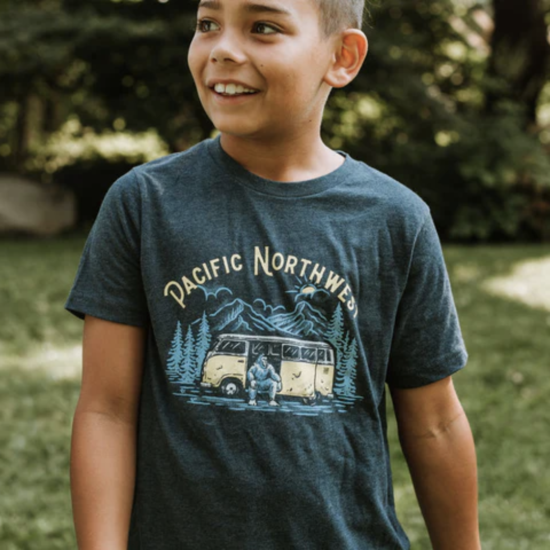 Kids Sasquatch T-Shirt - Navy