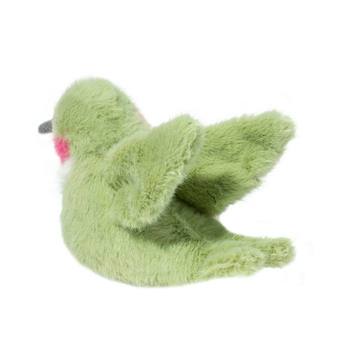 Image from the back of a plush hummingbird