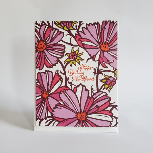 Happy Birthday Wildflowers Greeting Card