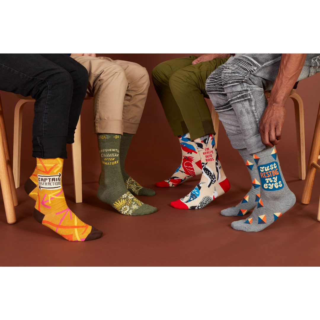 Weekly meeting of Sock Club. First rule of Sock Club is wear socks.