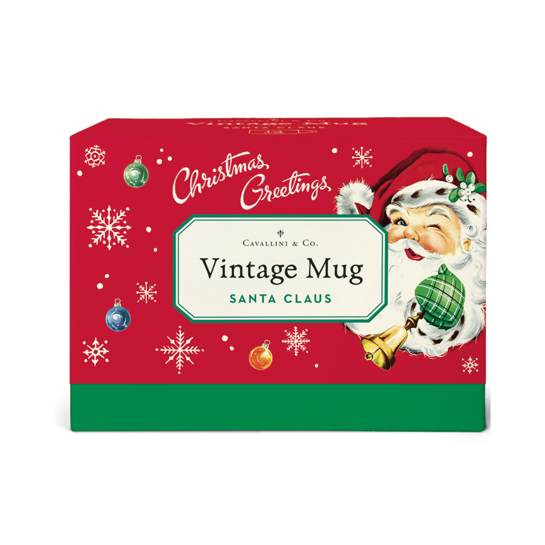 Cavallini & Co. Vintage Mug - Christmas Santa