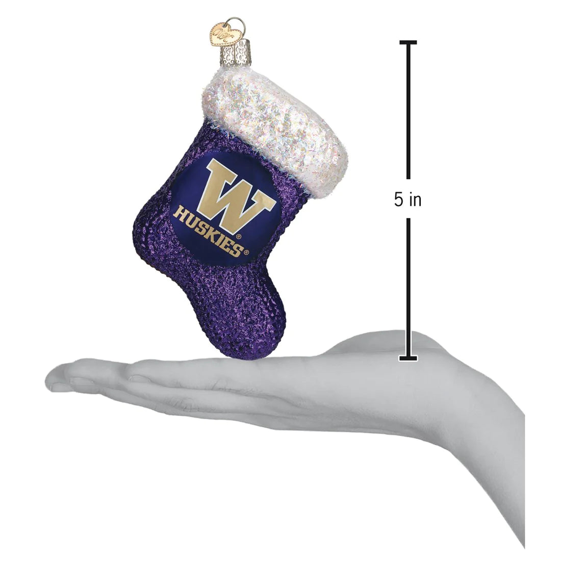 Washington Stocking UW Ornament