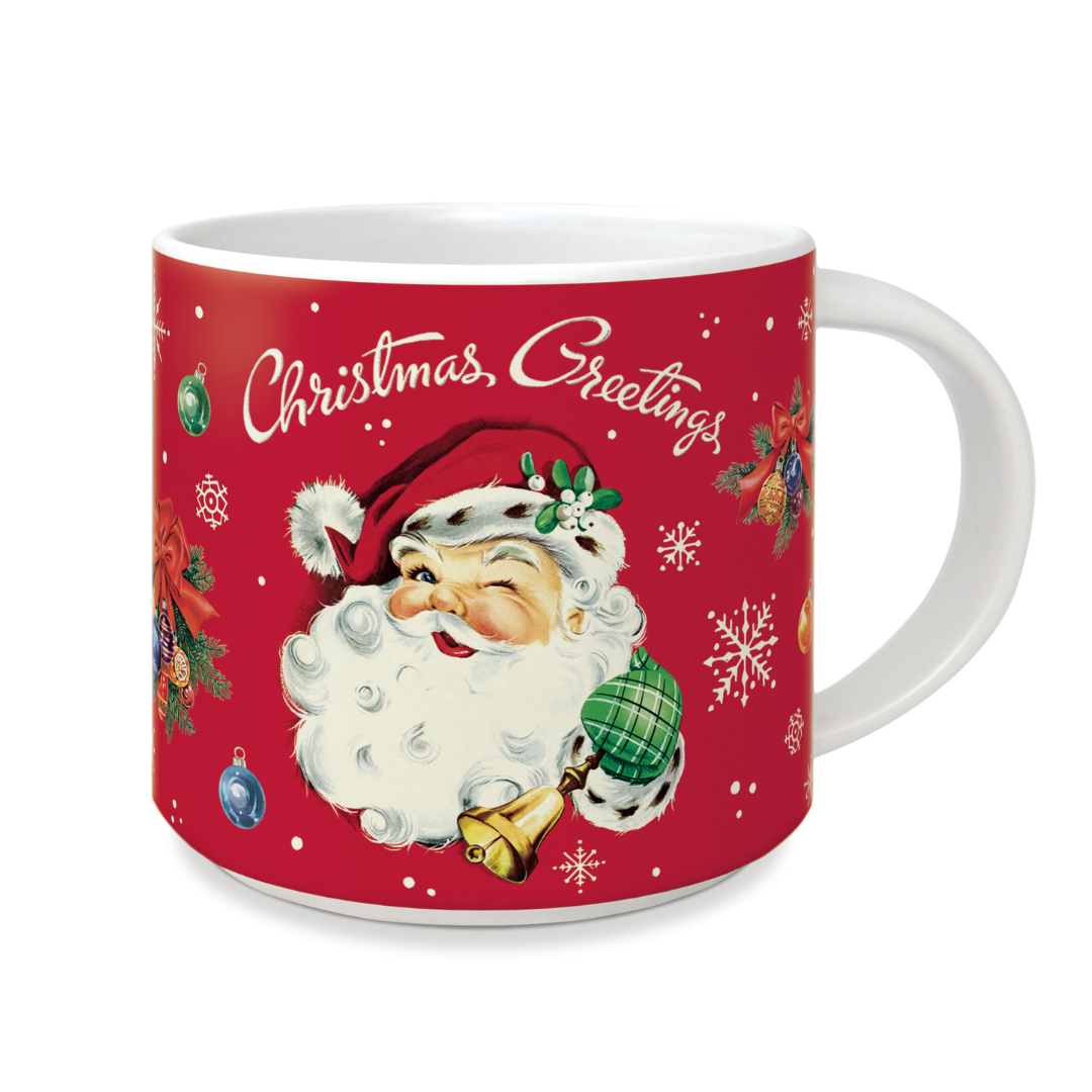 Vintage Christmas Santa mug