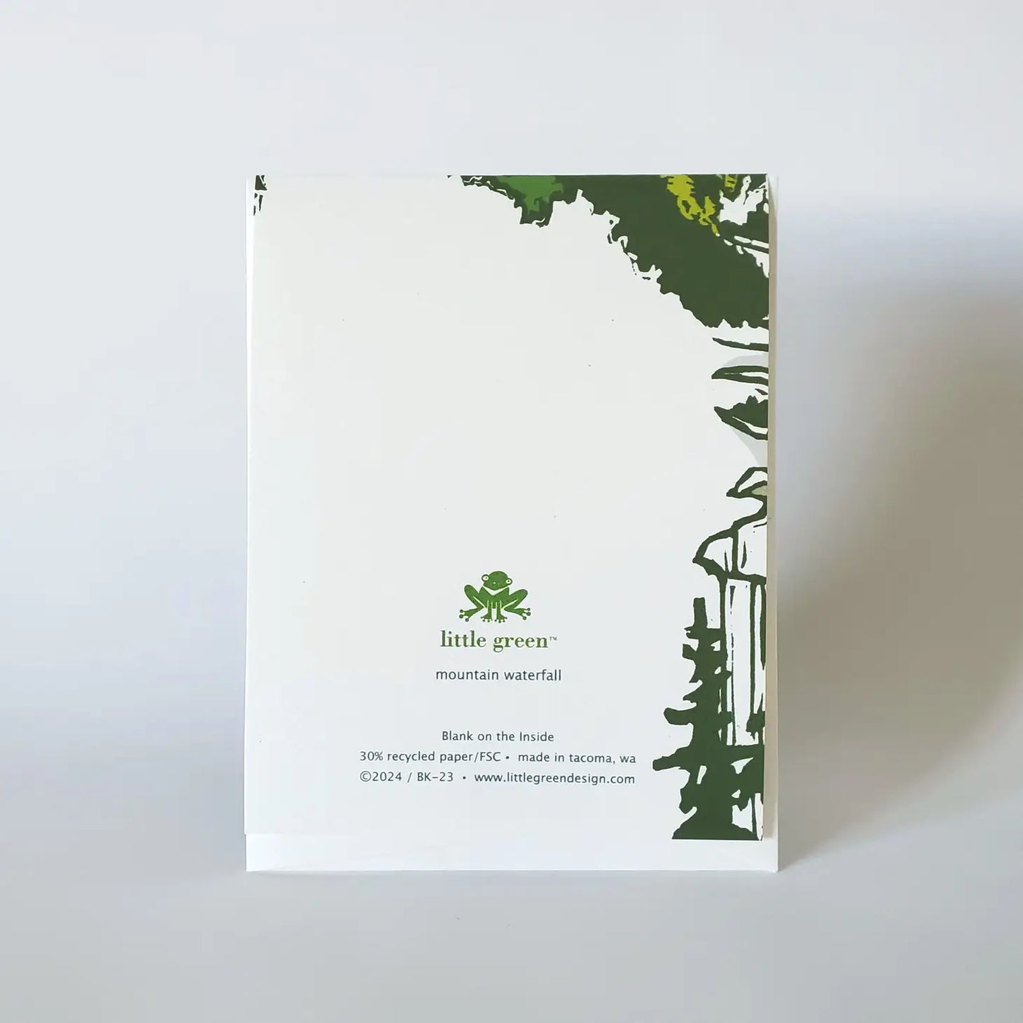 Mountain Waterfall Landscape Fine Art Blank Notecard