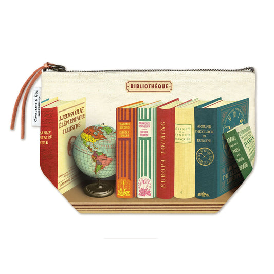 Cavallini &  Co. Vintage Pouch - Library Book