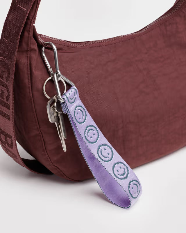 Baggu Logo Keychain - Lilac Happy