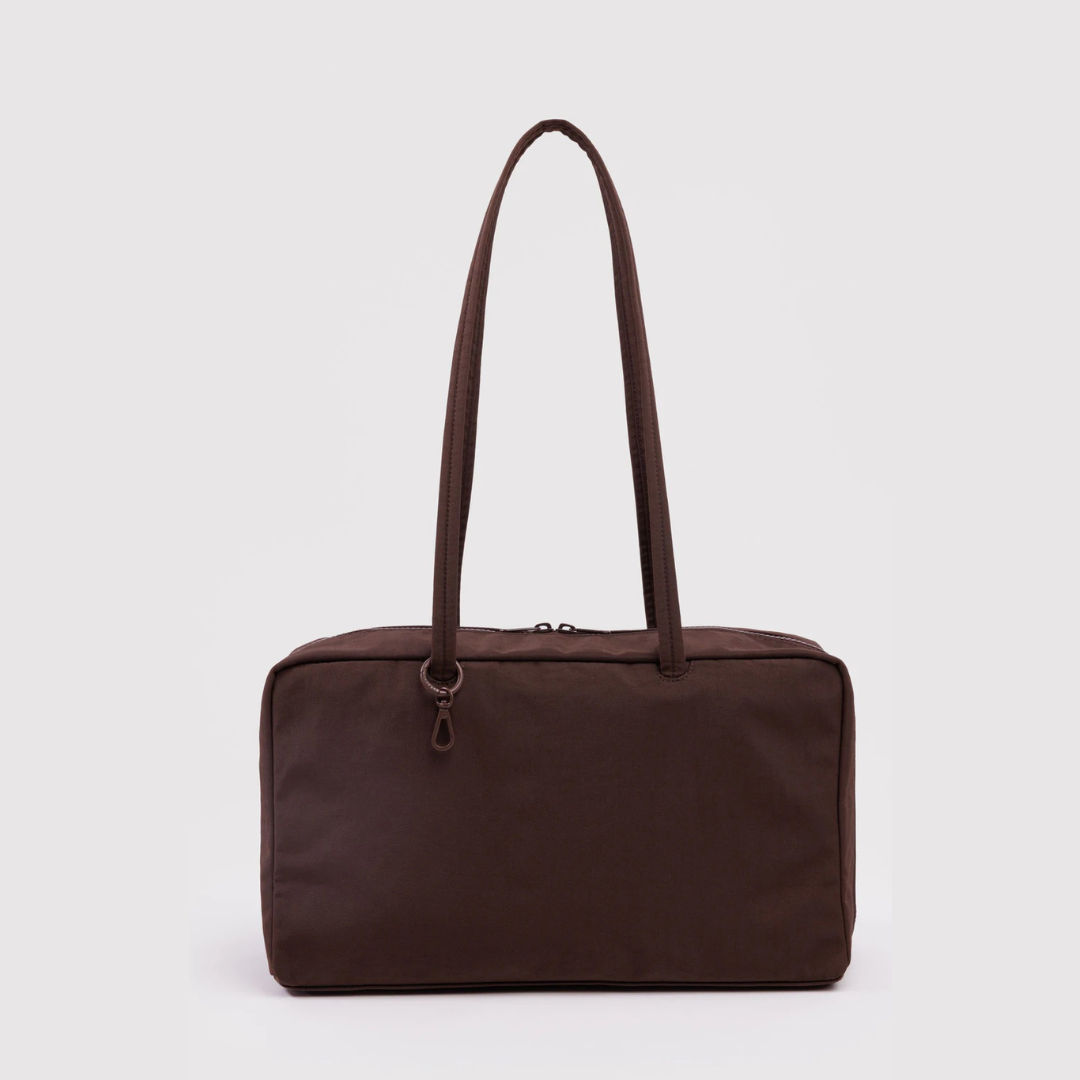 Baggu Medium Nylon Bowler Bag - Coffee - Stocklist Goods & Gifts