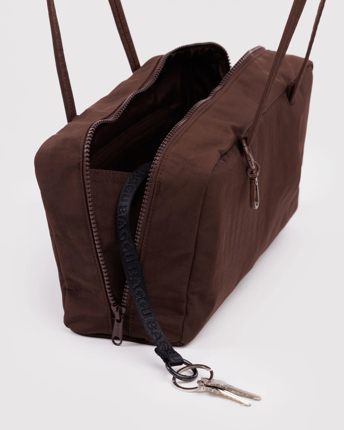 Baggu Nylon Bowler Bag - Coffee