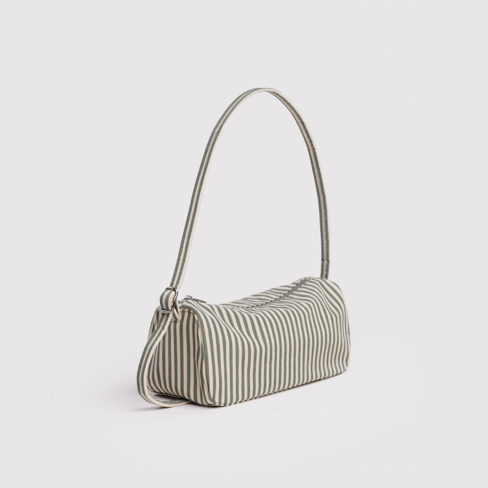 Baggu Nylon Loaf Bag - Sage Stripe