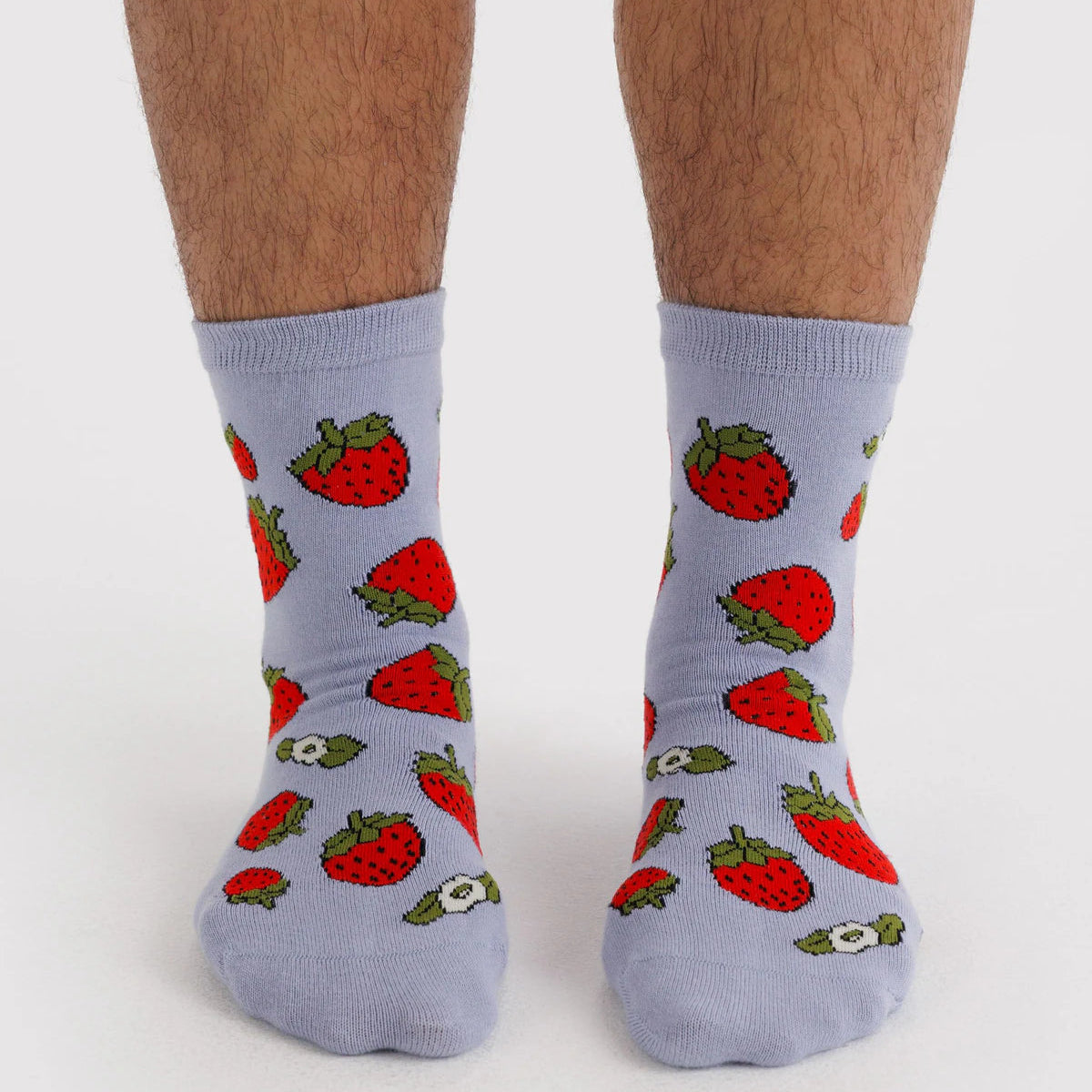 Baggu Crew Sock - Strawberry Blossom