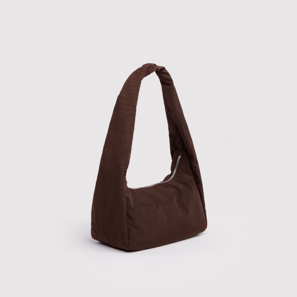 Baggu Small Nylon Meringue Bag - Coffee