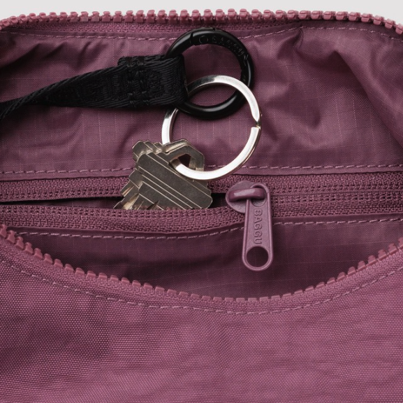 Baggu Small Nylon Crescent Bag - Wild Plum