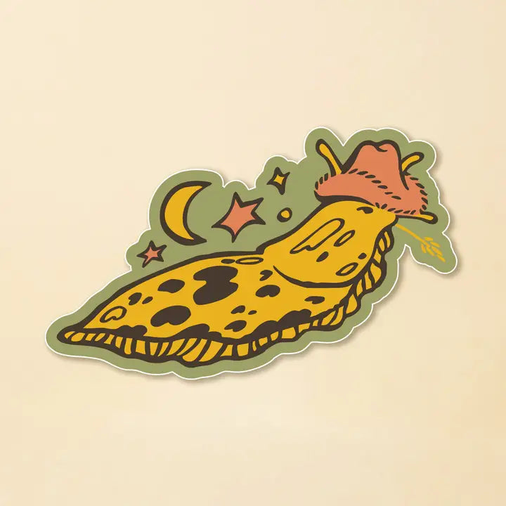 Banana Slug Cowboy Sticker