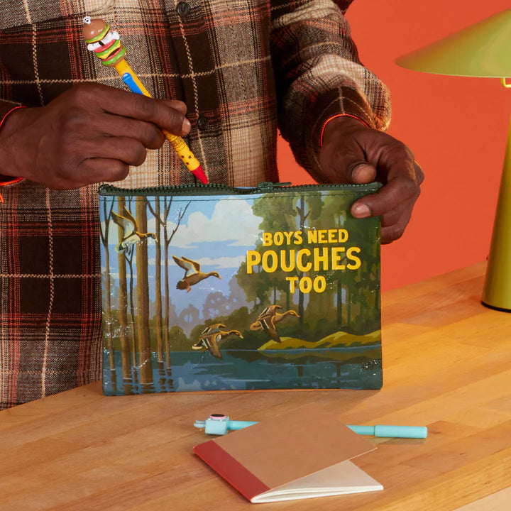 Boys Need Pouches Too Zipper Pouch