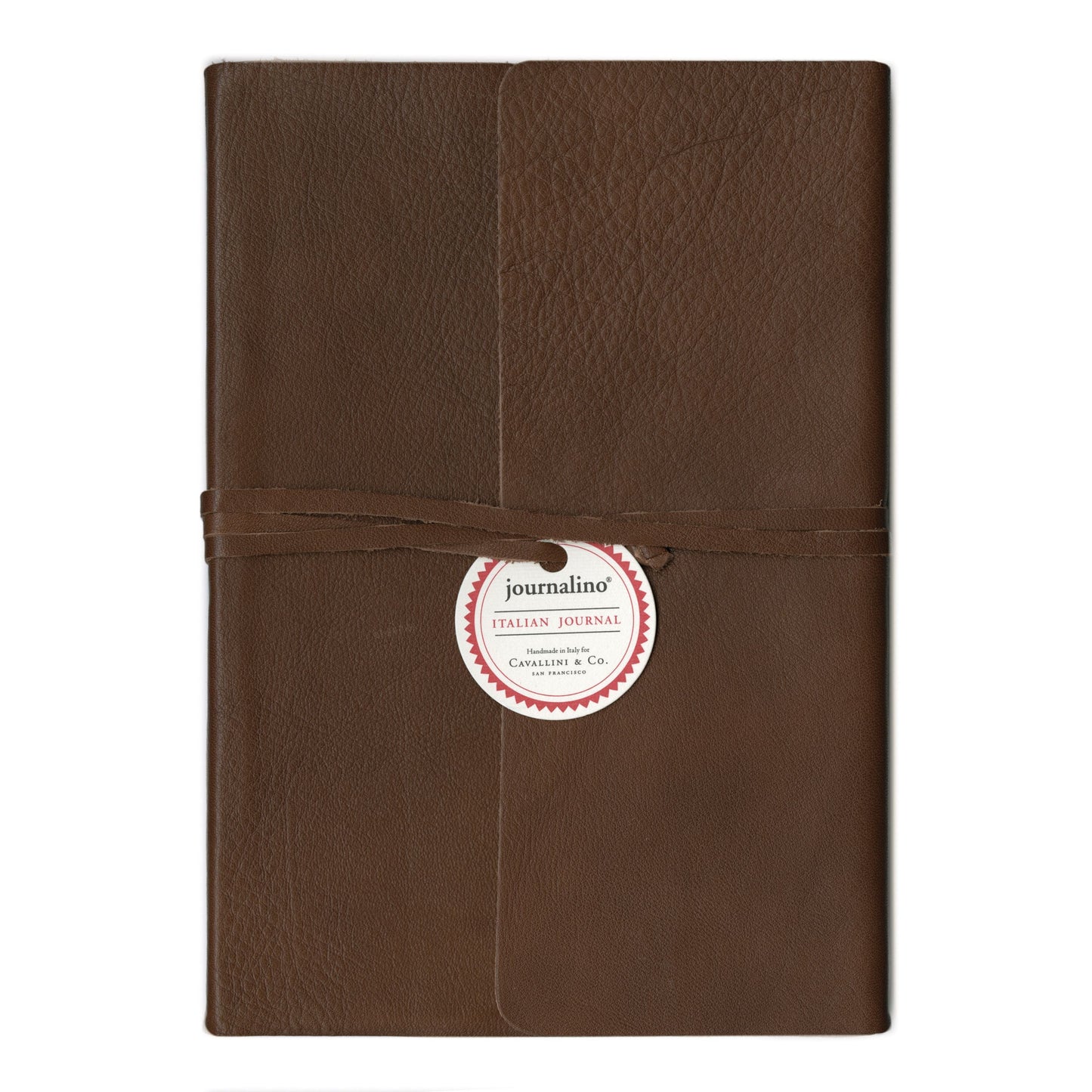 Cavallini & Co. Slim Brown Leather Journalino 6"x8"