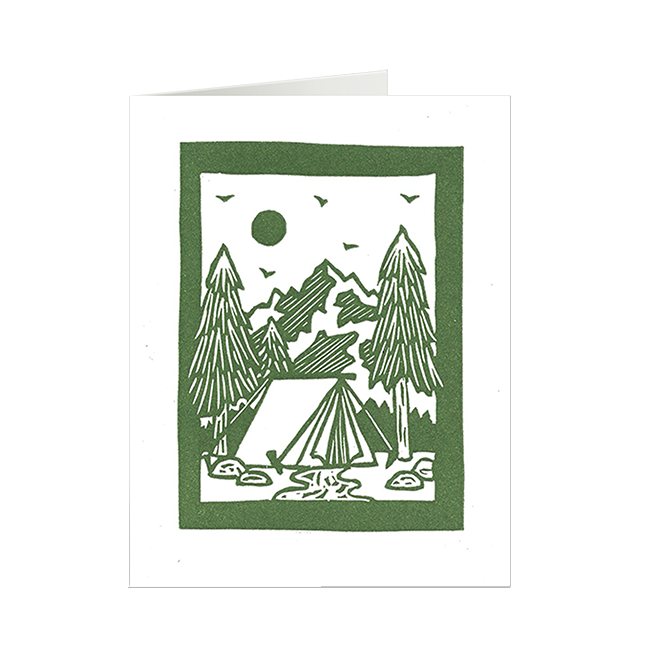 Camping Tent Card