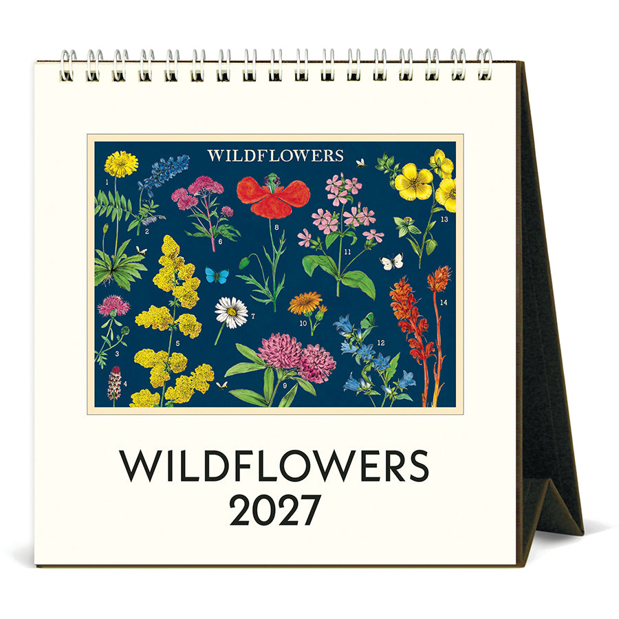 Cavallini & Co. 2027 Desk Calendar - Wildflowers