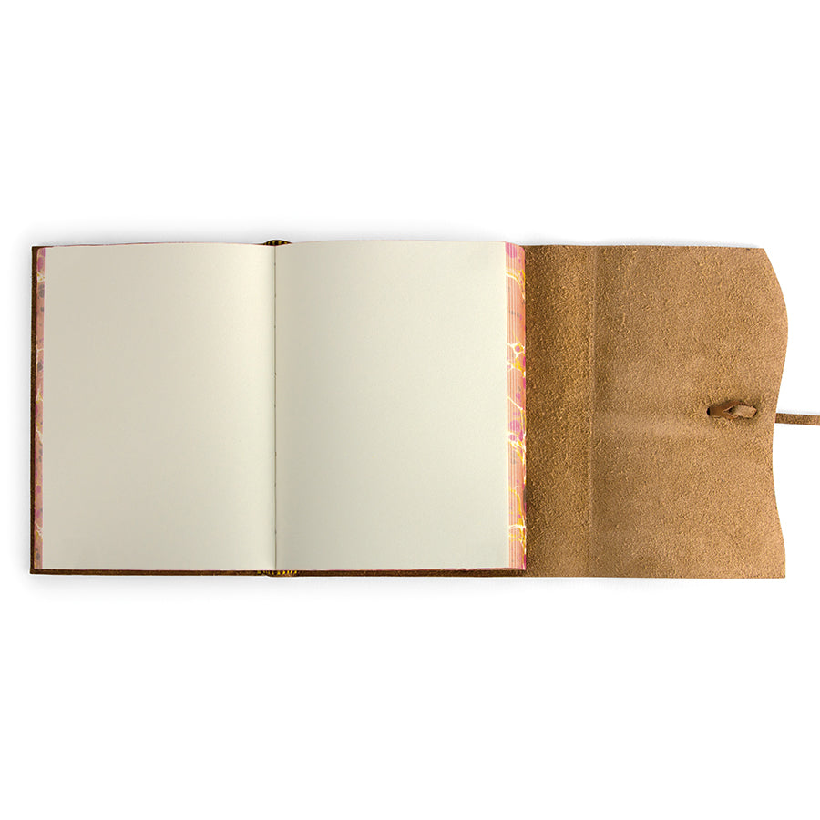 Cavallini & Co. Journal Roma Lussa 6"x8" - Saddle Tan Leather