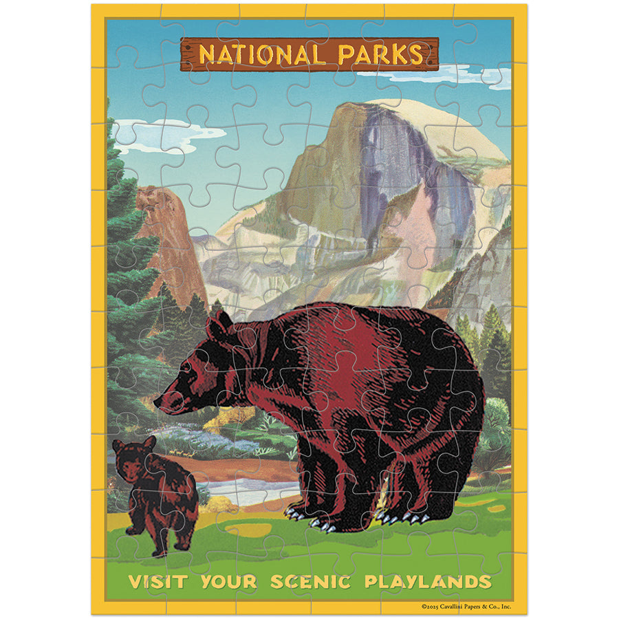 *Coming Soon Spring 2026* Cavallini & Co. Puzzle Greeting Card - National Parks