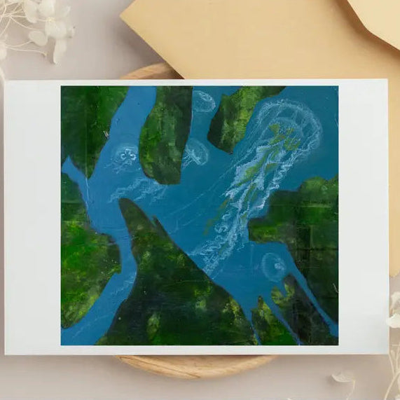 Greeting card of the Salish Sea