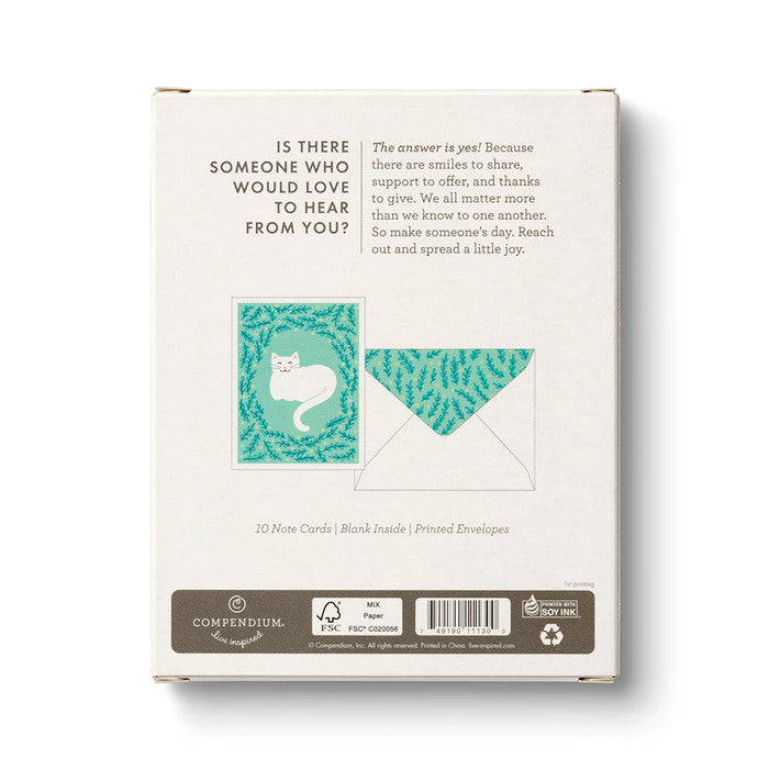 Cuddly Cat - Blank Note Cards