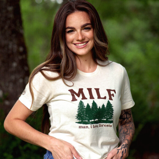 Man I Love Forests MILF Unisex Tee - Off-White
