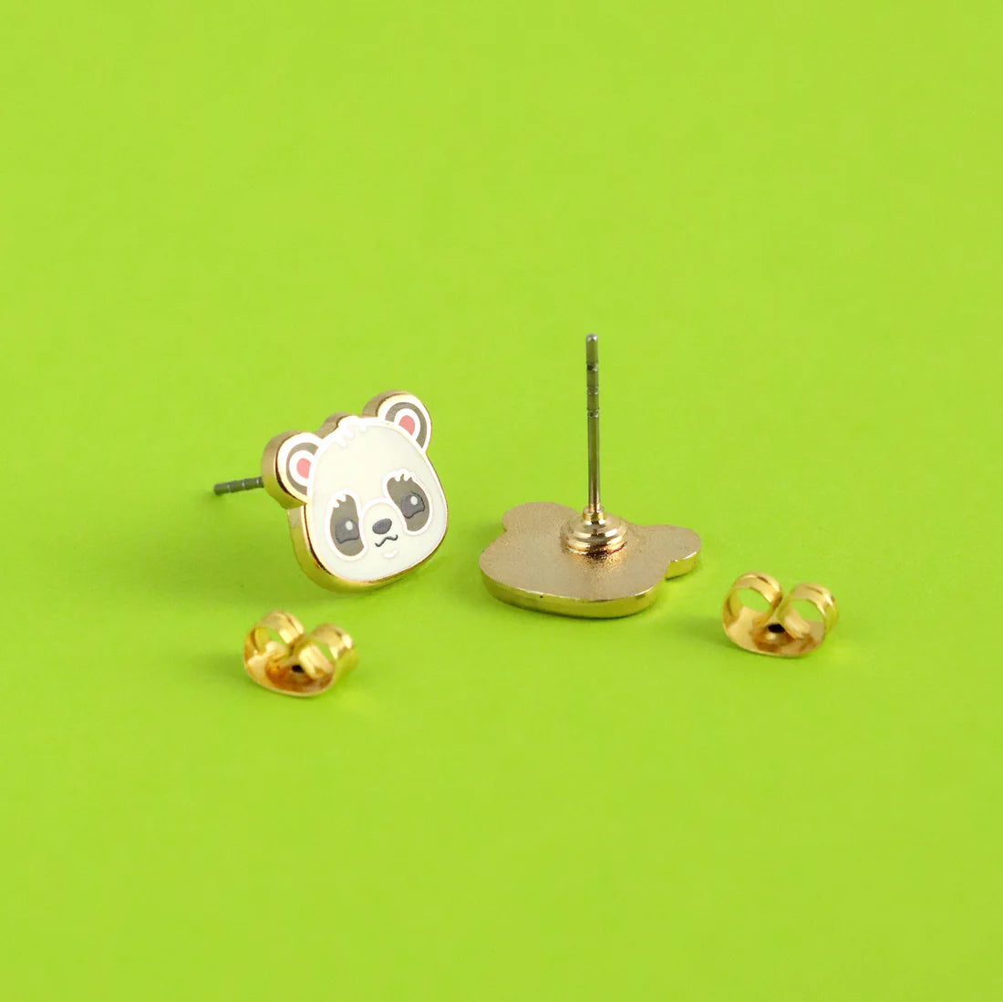 Front and back detail showing the post and earring backs