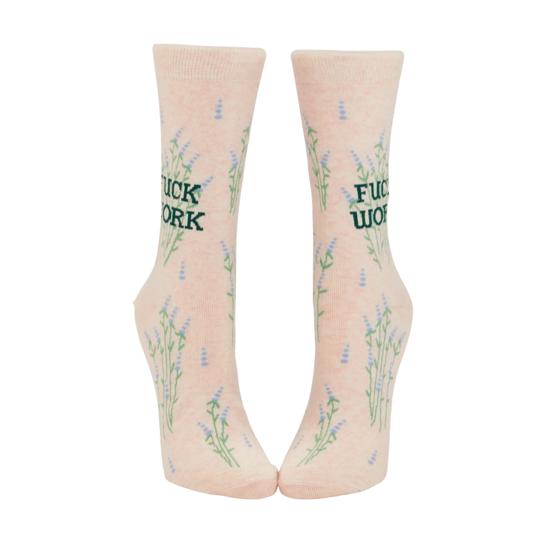 F*ck Work Women's Crew Socks