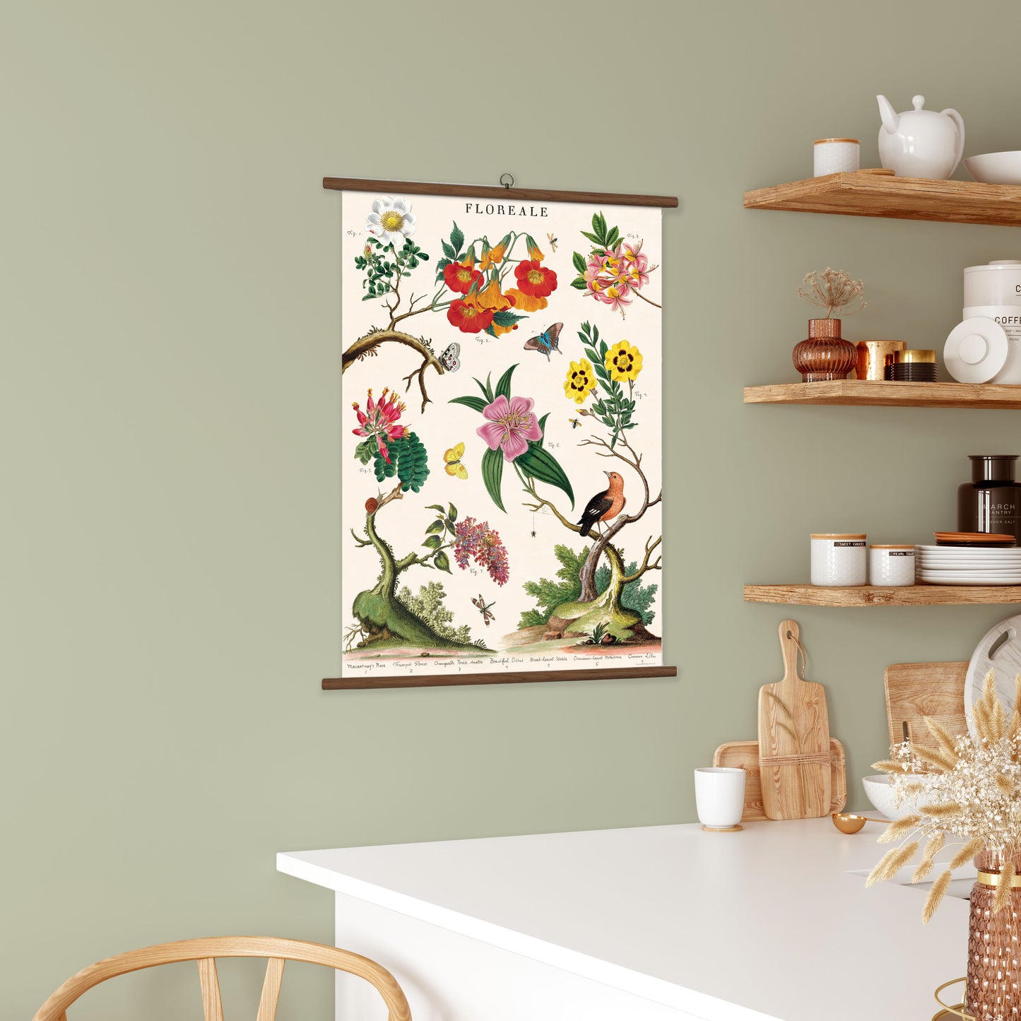 Cavallini & Co. Vintage School Chart - Floreale