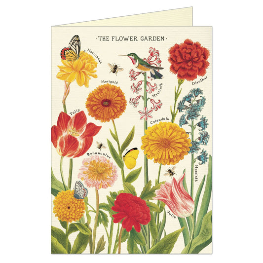 Cavallini & Co. Greeting Card - Flower Garden
