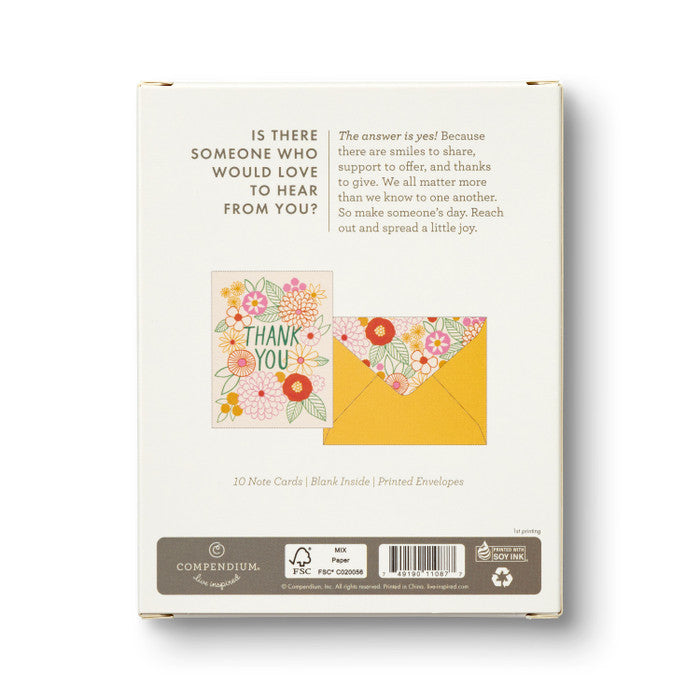 Gardens of Gratitude - Blank Thank You Note Cards