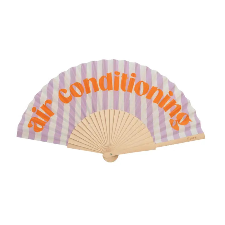 Hand Fan - Air Conditioning Stripes