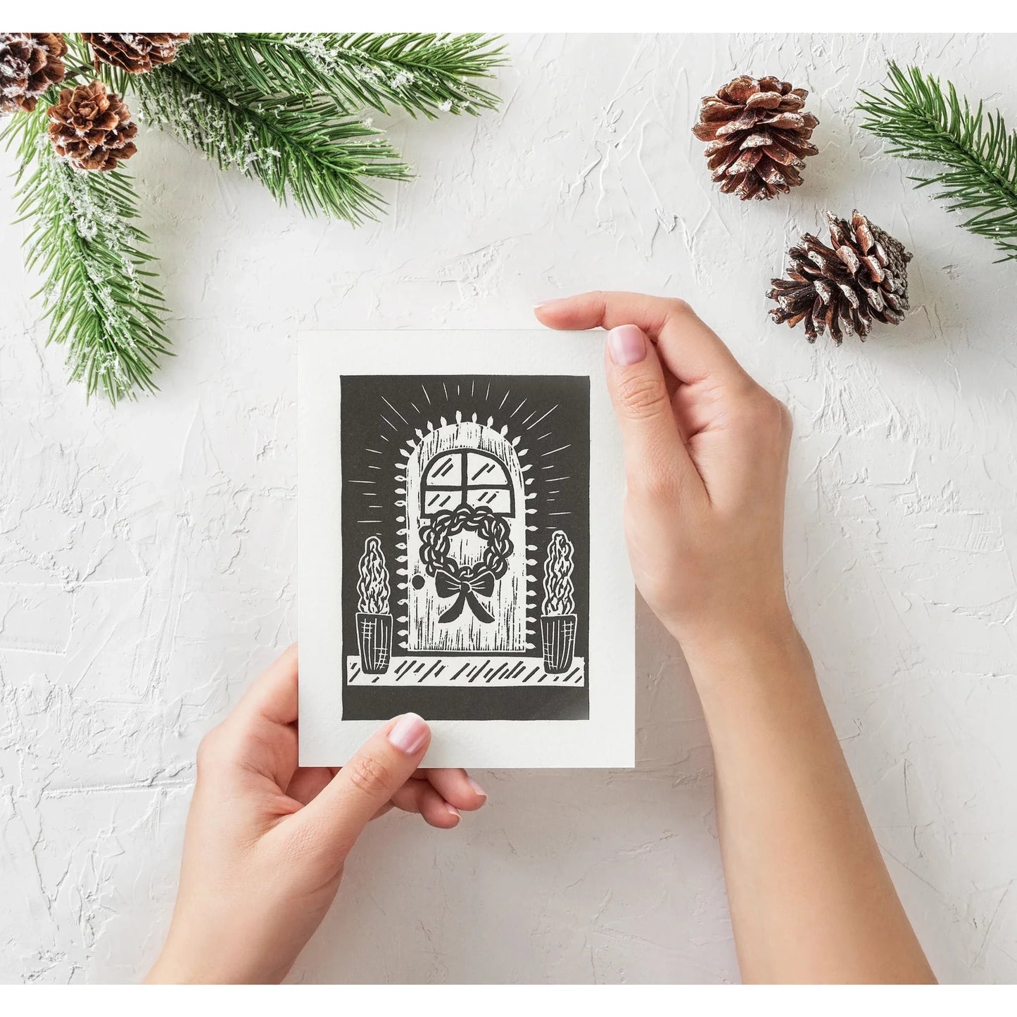 Christmas Wreath Holiday Card