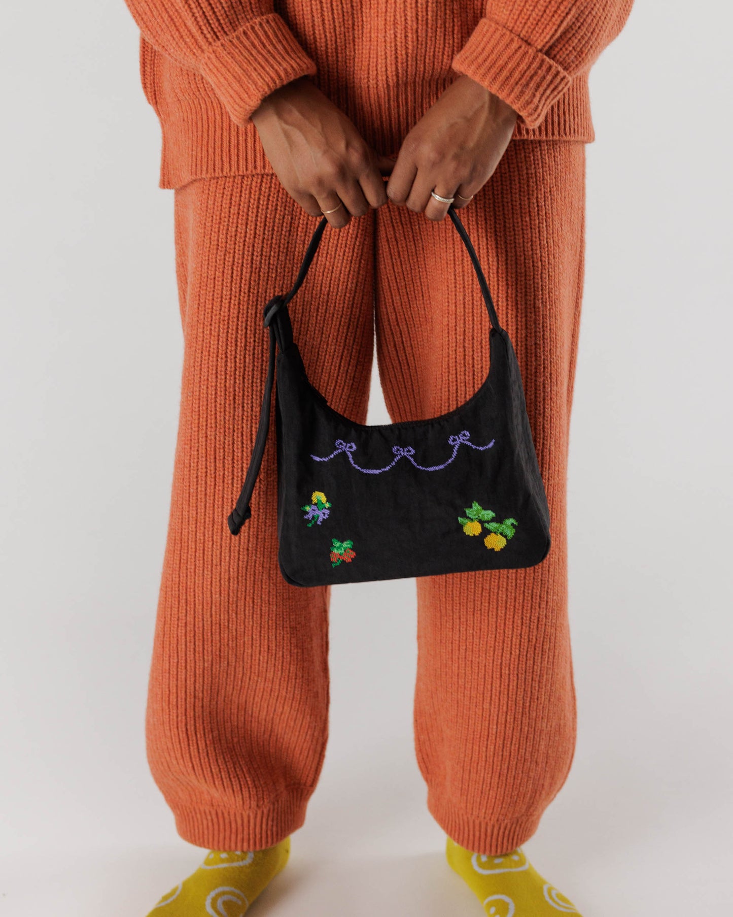 Baggu Mini Nylon Shoulder Bag - Cross Stitch