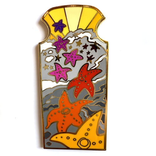 Ochre Sea Stars Enamel Pin