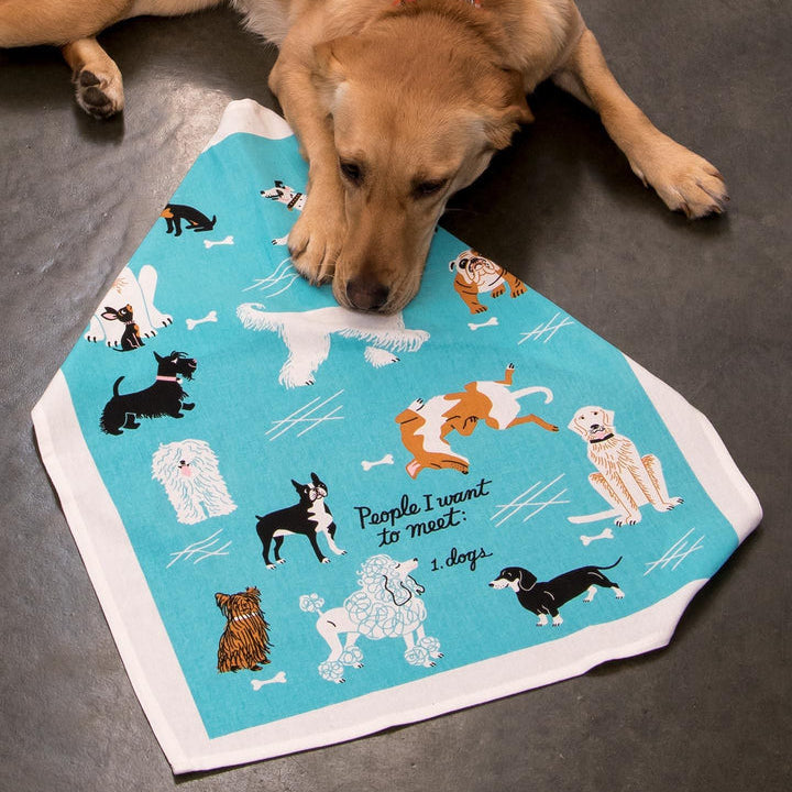 People To Meet: Dogs Dish Towel