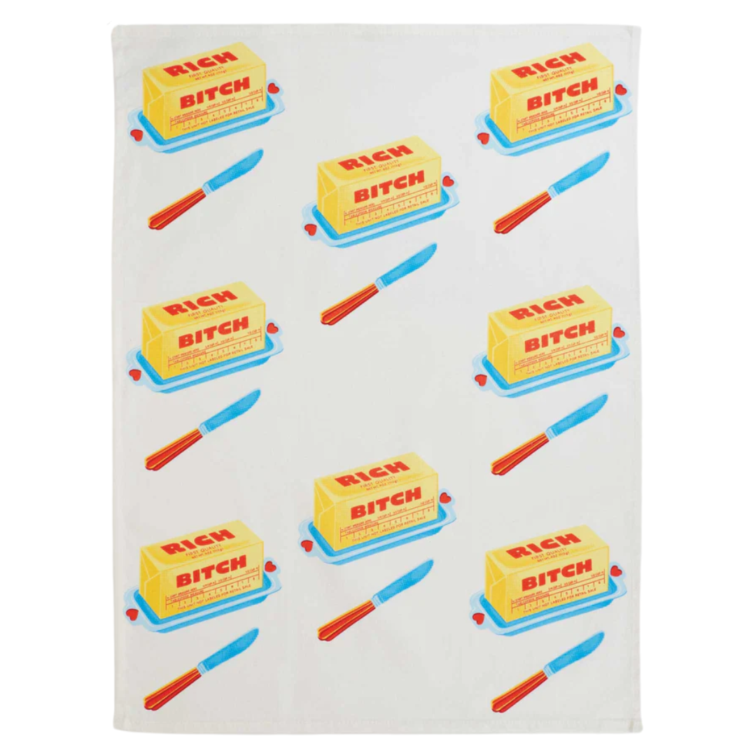 Rich Bitch Dish Towel
