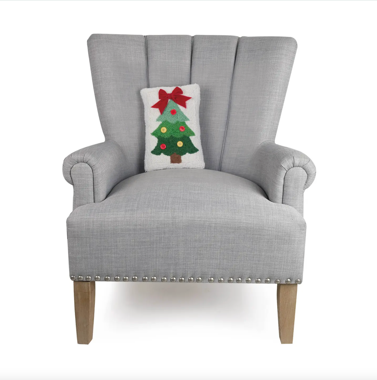 X-Mas Tree Ribbon Hook Pillow