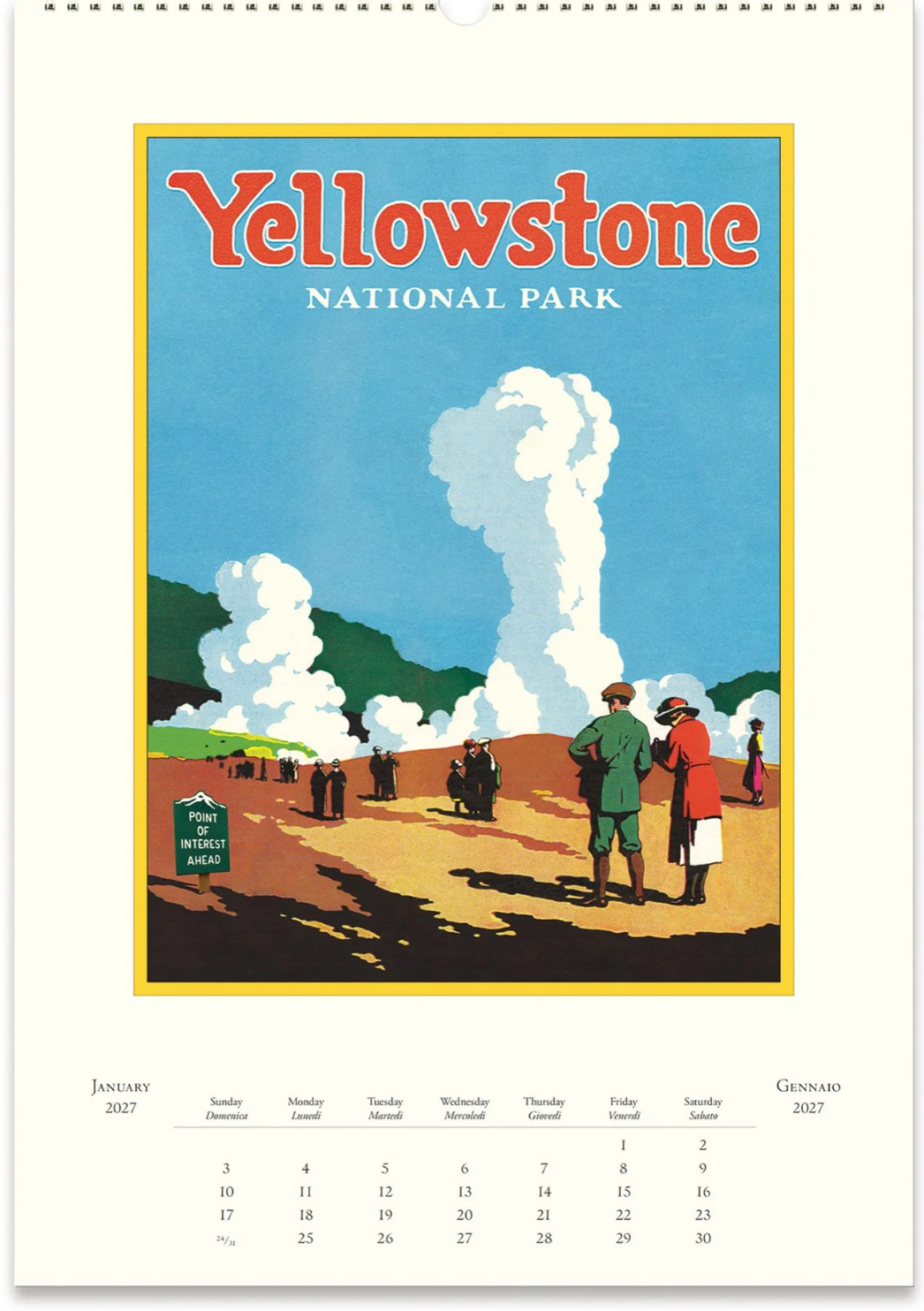 Cavallini & Co. 2027 Wall Calendar - National Parks