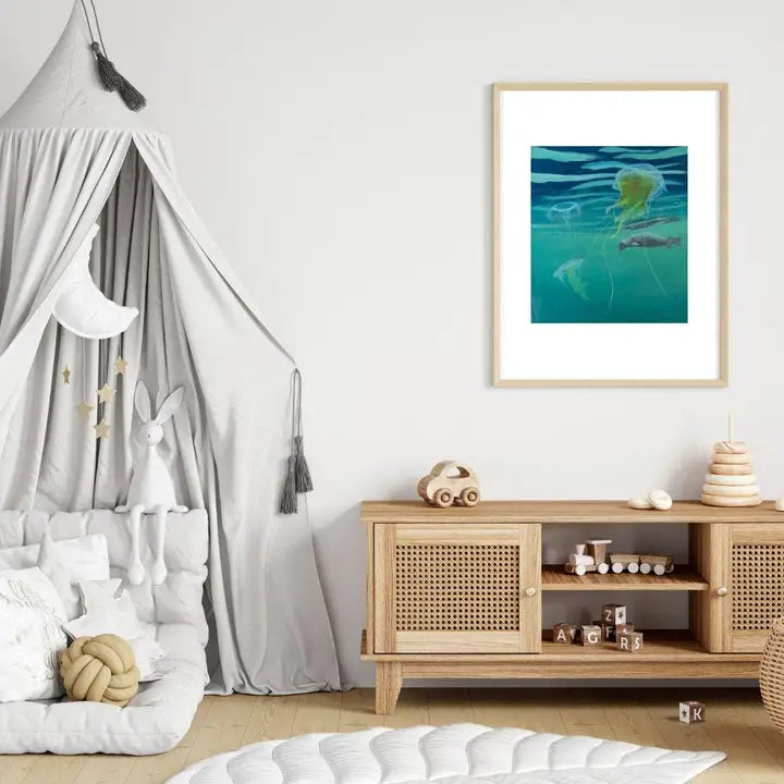 Seal and Jellyfish #1 Print 8"x10"