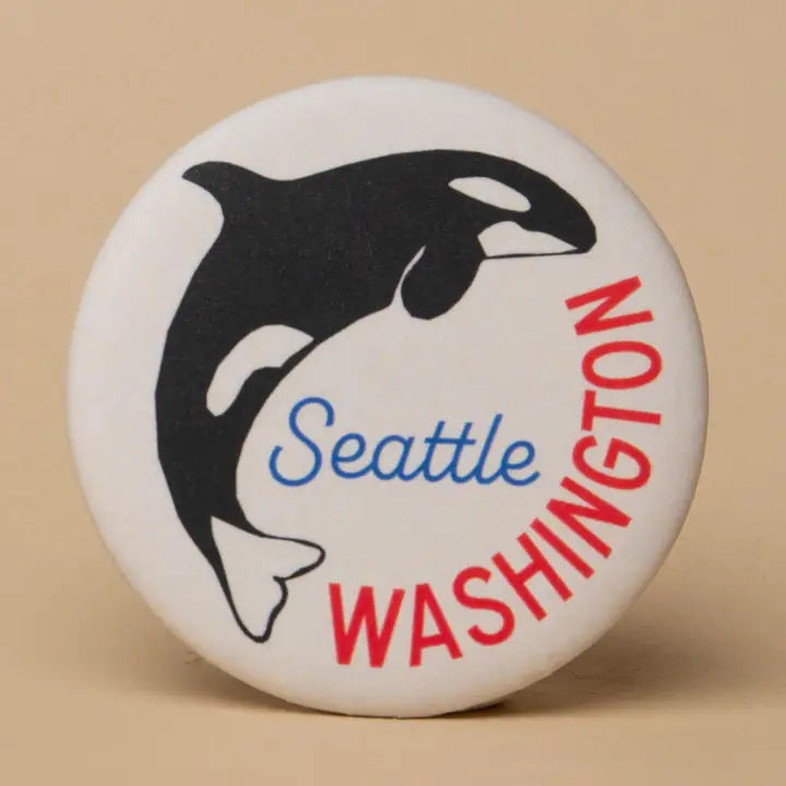 Seattle Orca Round Magnet