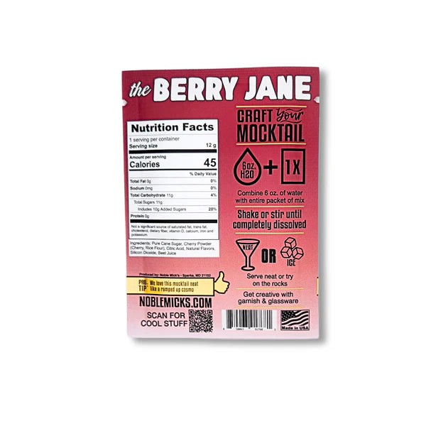 Single Serve Berry Jane Mocktail Mix