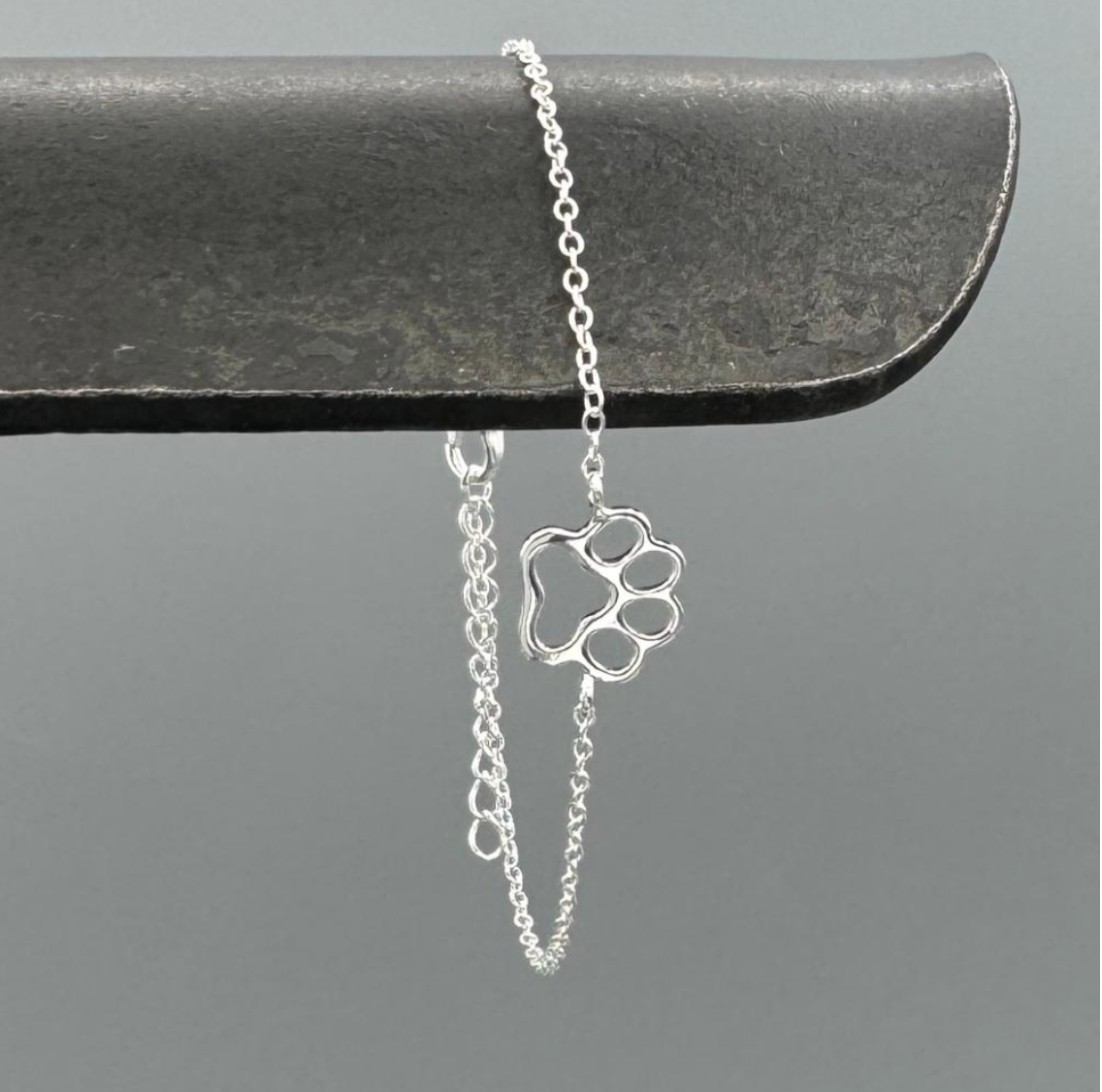 Sterling Silver Paw Bracelet