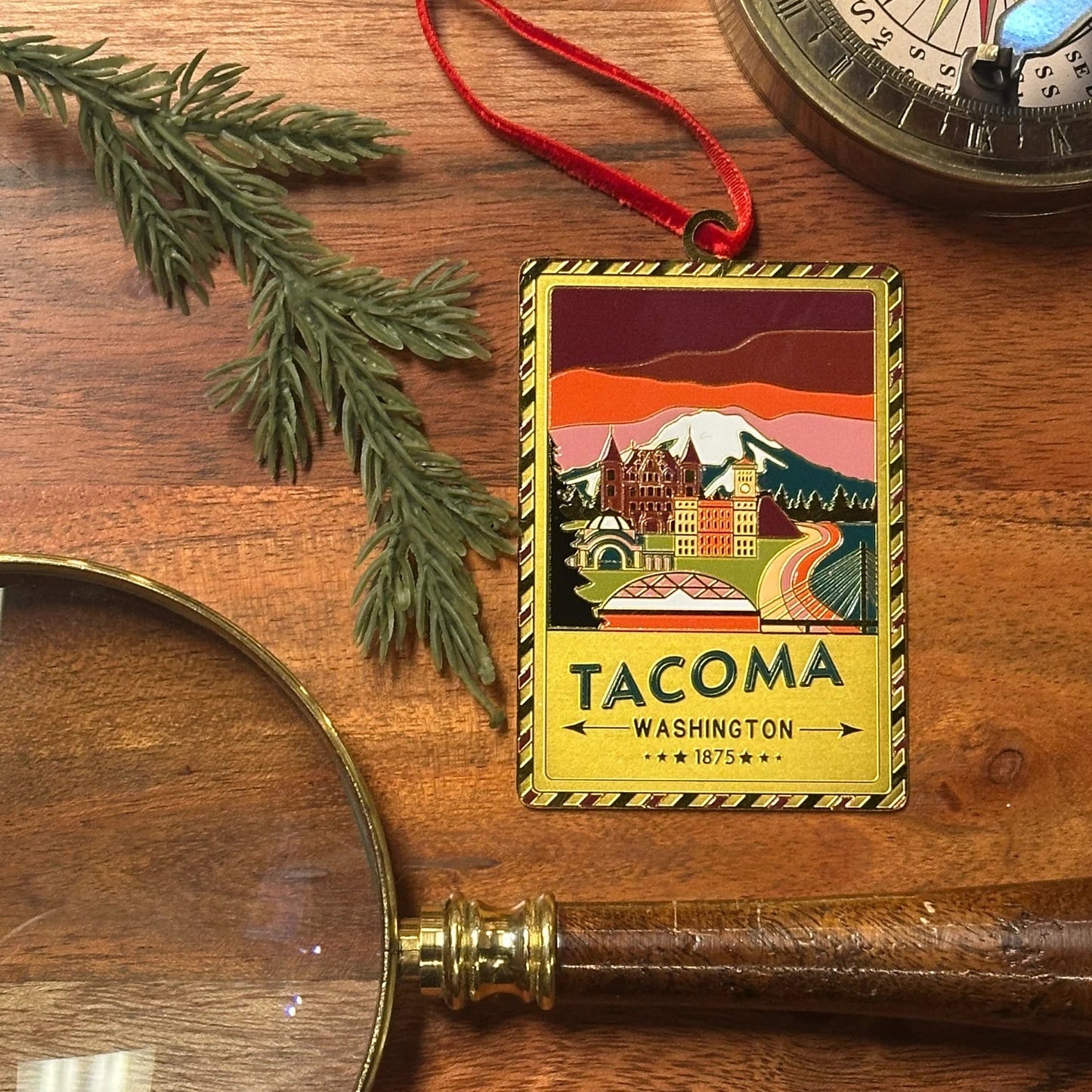 Tacoma, Washington Postcard Ornament