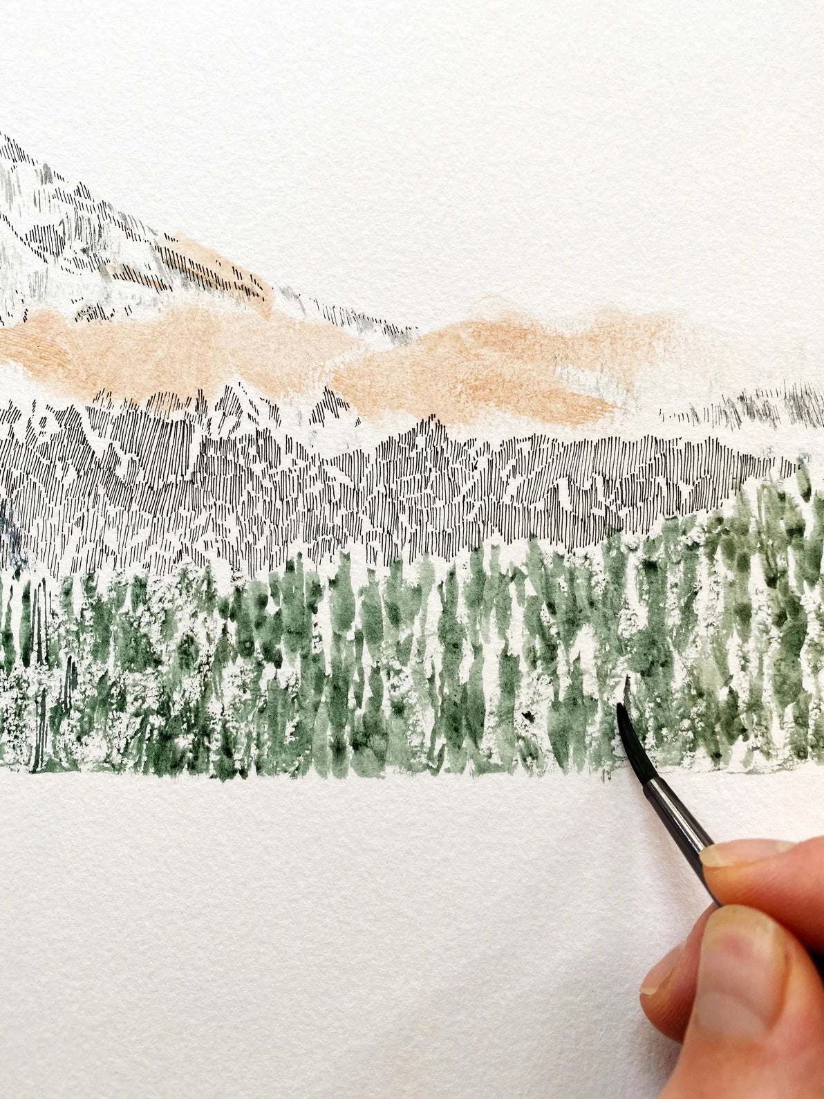 Turn of the Centuries - Mount Hood Oregon Topographical Map Postcard