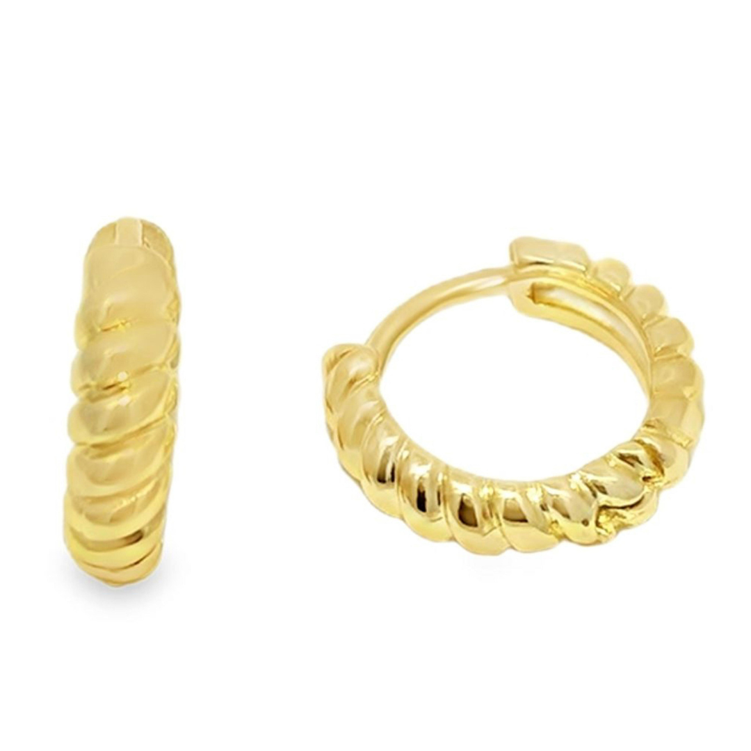 Gold Small 10mm Croissant Huggies Stocklist Goods Gifts