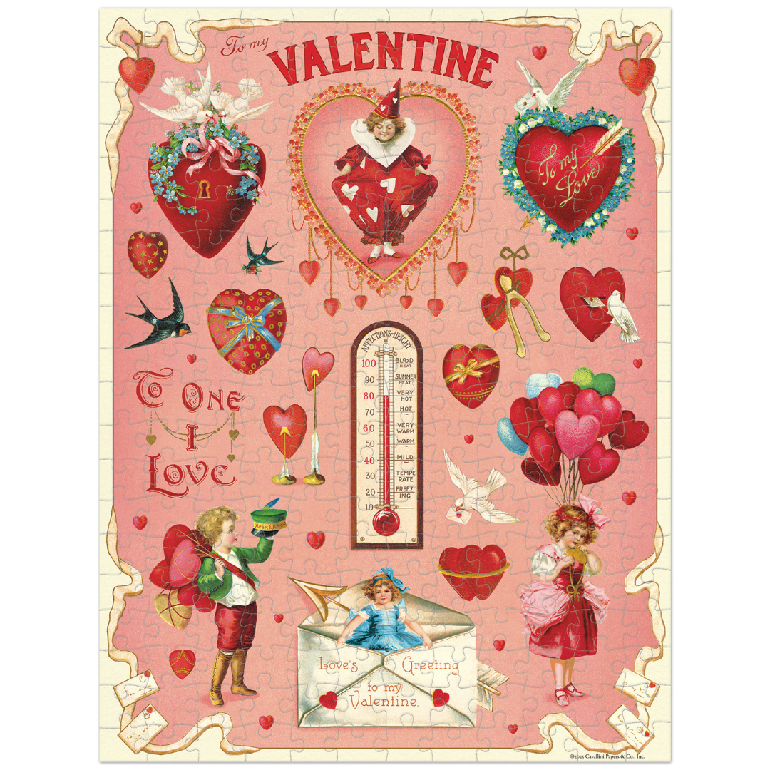 Cavallini & Co. 240 Piece Mini Puzzle - Valentines