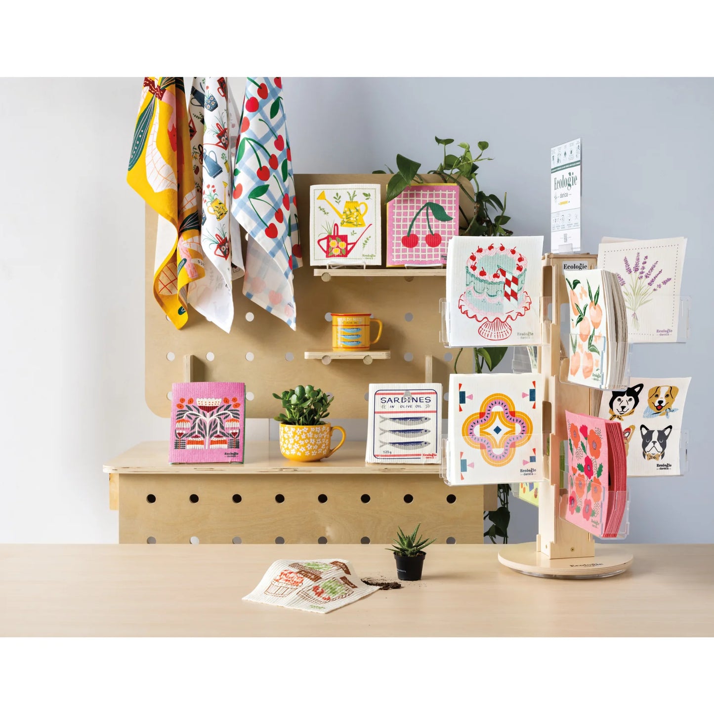 Very Cherry Swedish Dishcloth