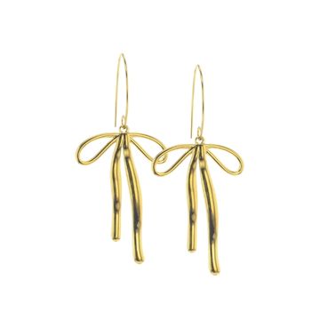 Large bow earrings